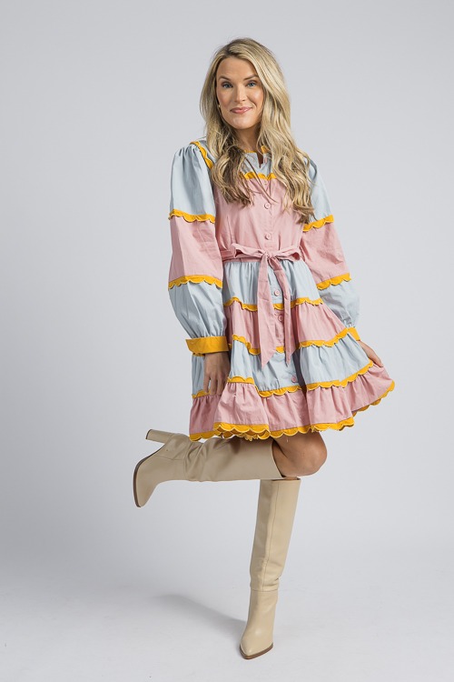 Colorblock Scallop Dress, Multi - 4K7A9732- (3).jpg